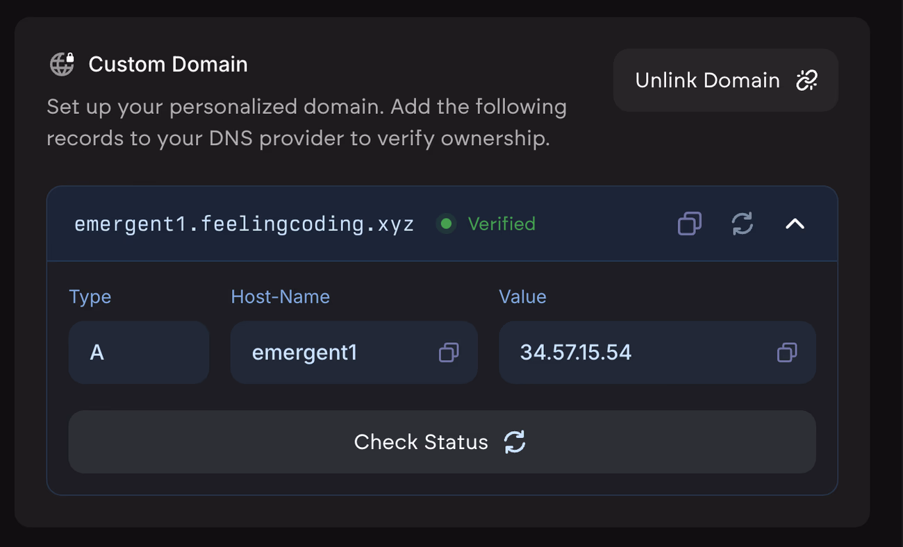 Verify Domain Ownership