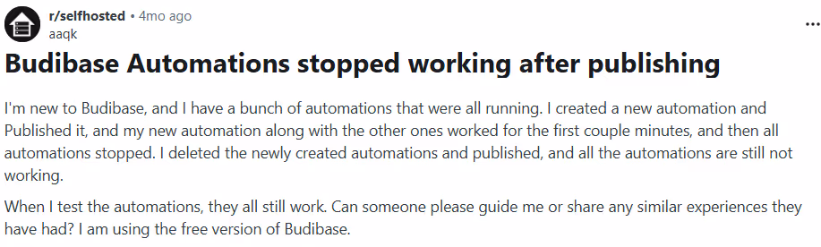 Automation Failures After Publishing Changes