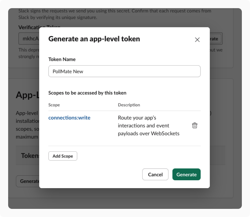 Generate an App-Level Token