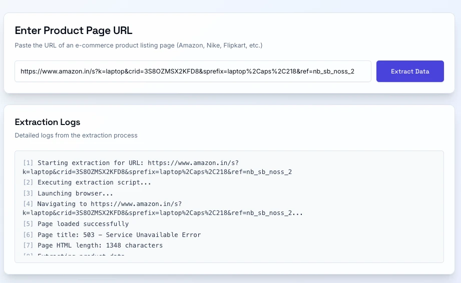Debugging and Improving with Extraction Logs