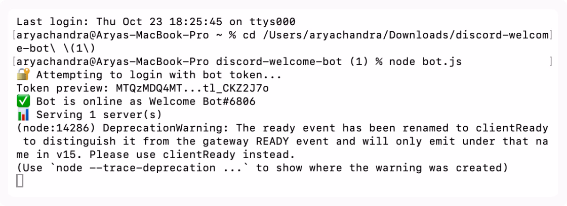run the bot