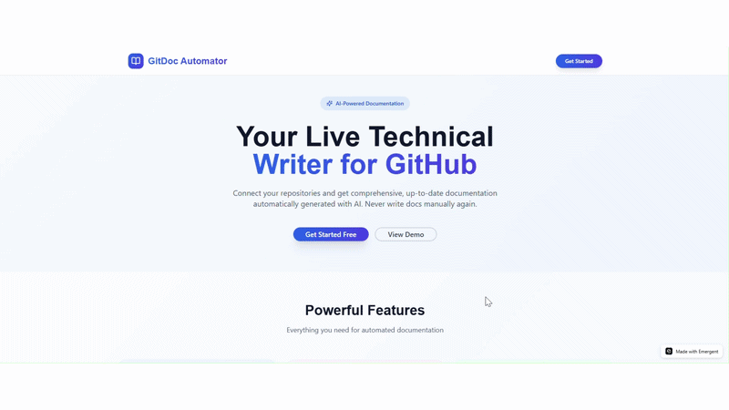 Your Working Documentation Generator