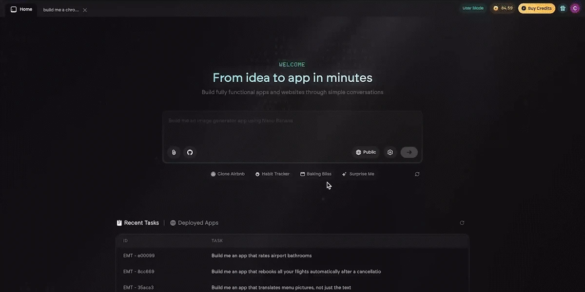 emergent dashboard