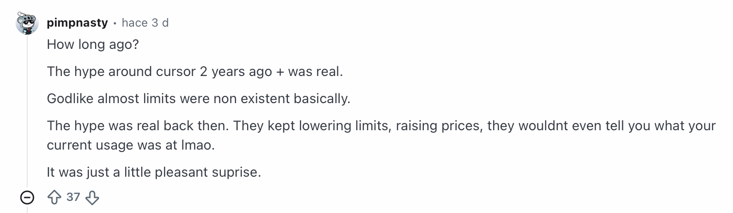 cursor ai reddit negative review