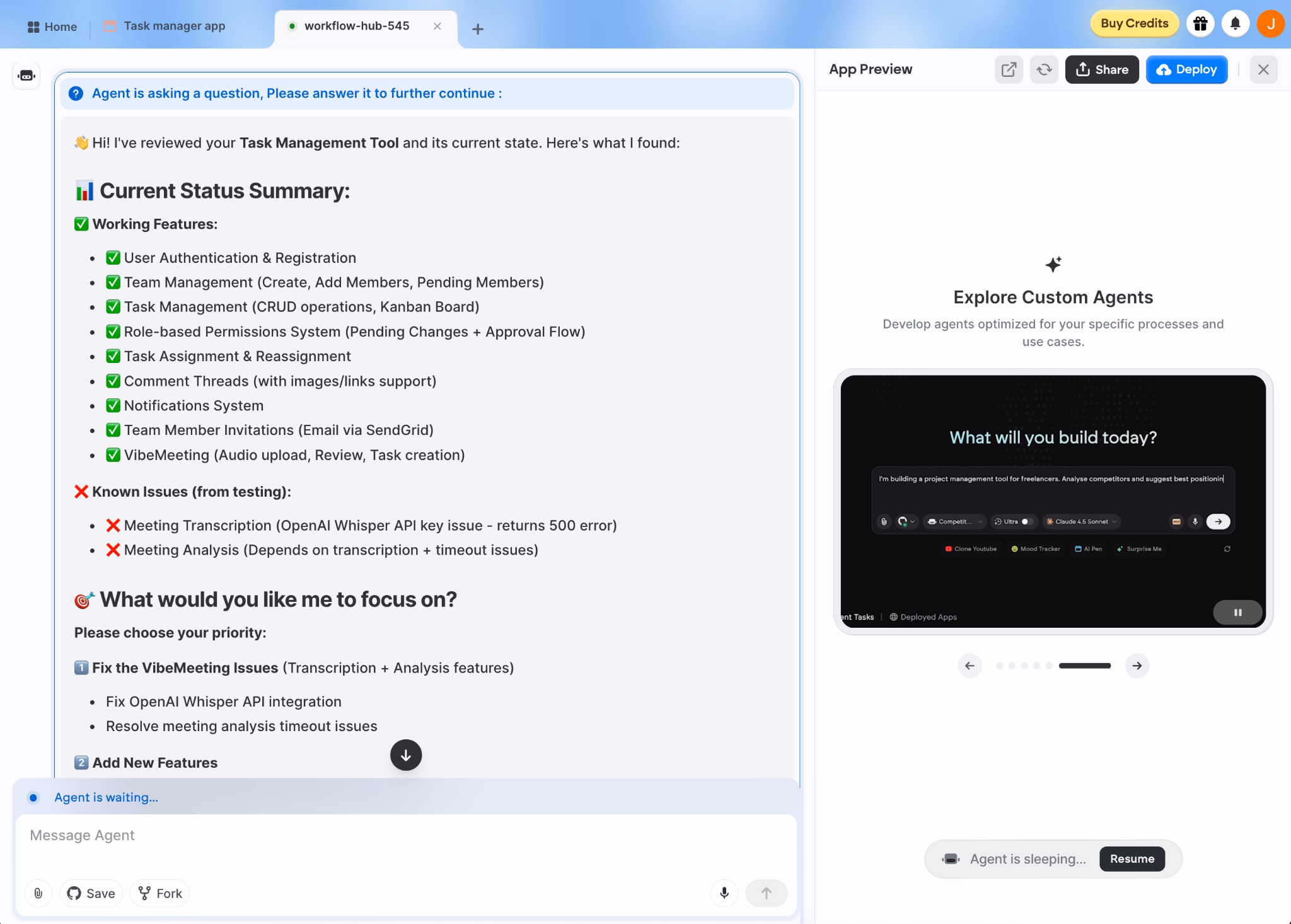 test the core workflows before you touch design