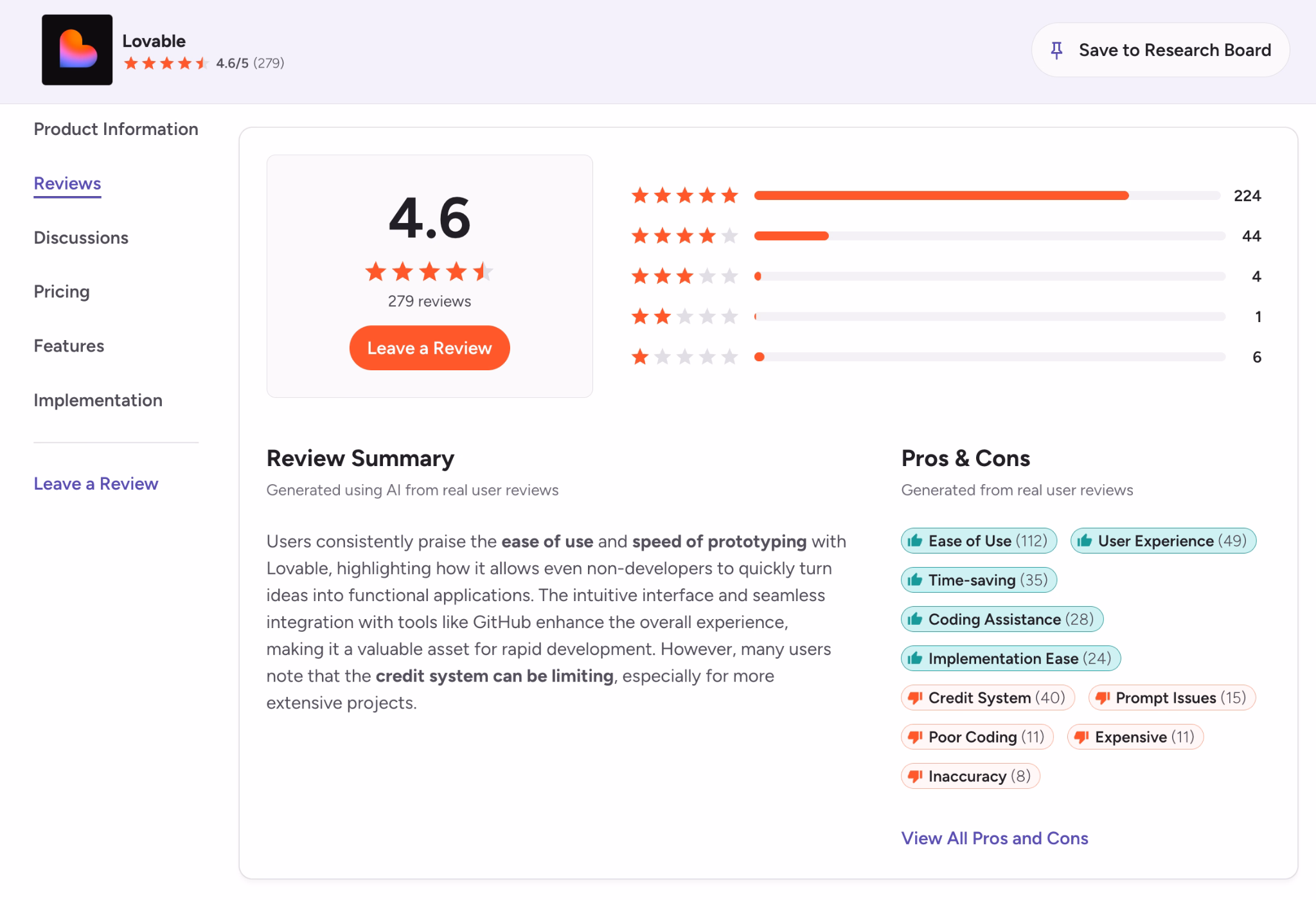 lovable user reviews