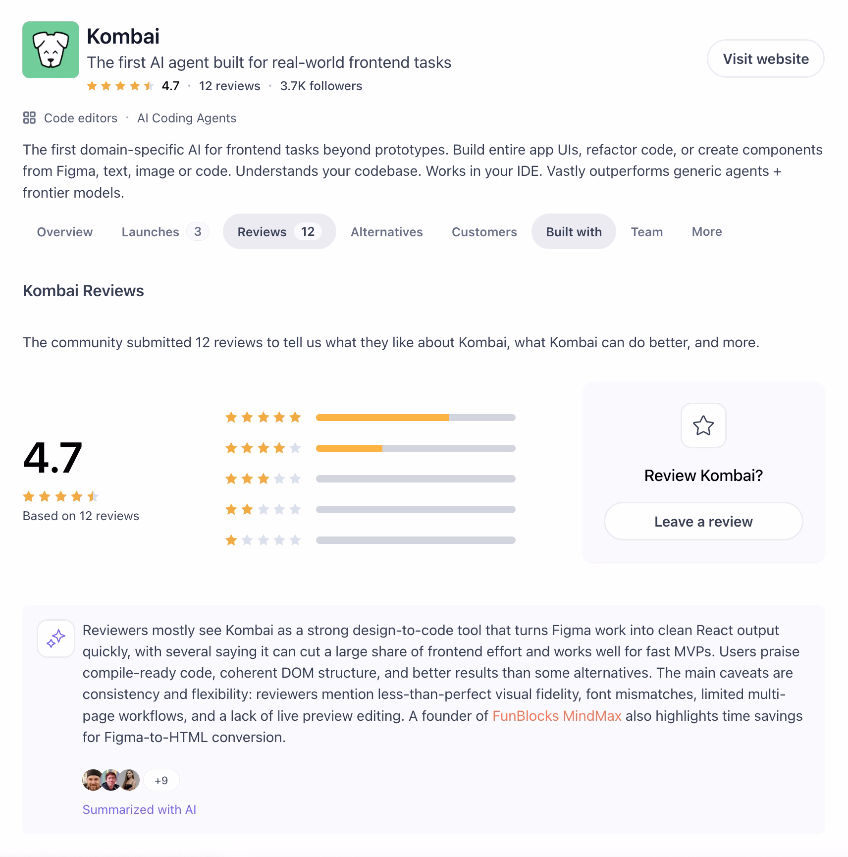 kombai user reviews