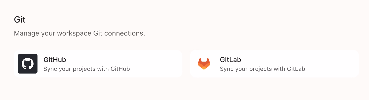 github and gitlab connection