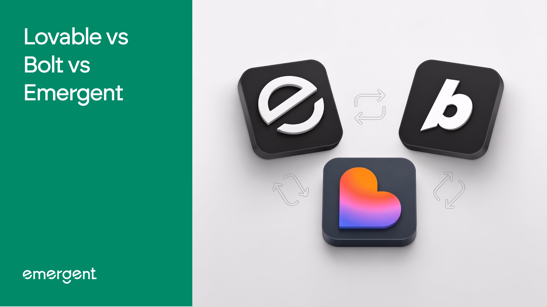 Lovable vs Bolt vs Emergent: I Compared All 3 Head-to-Head