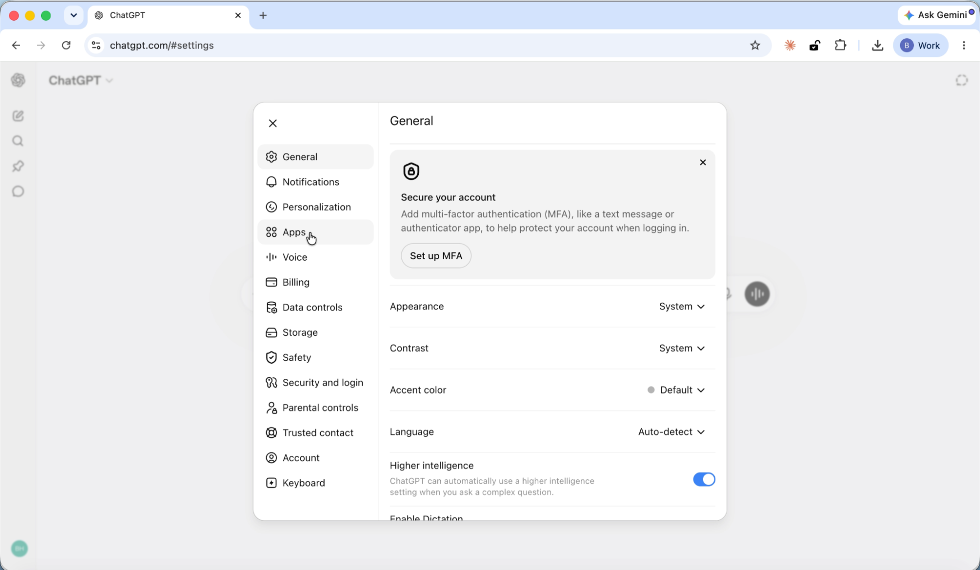 Navigate to Apps in ChatGPT