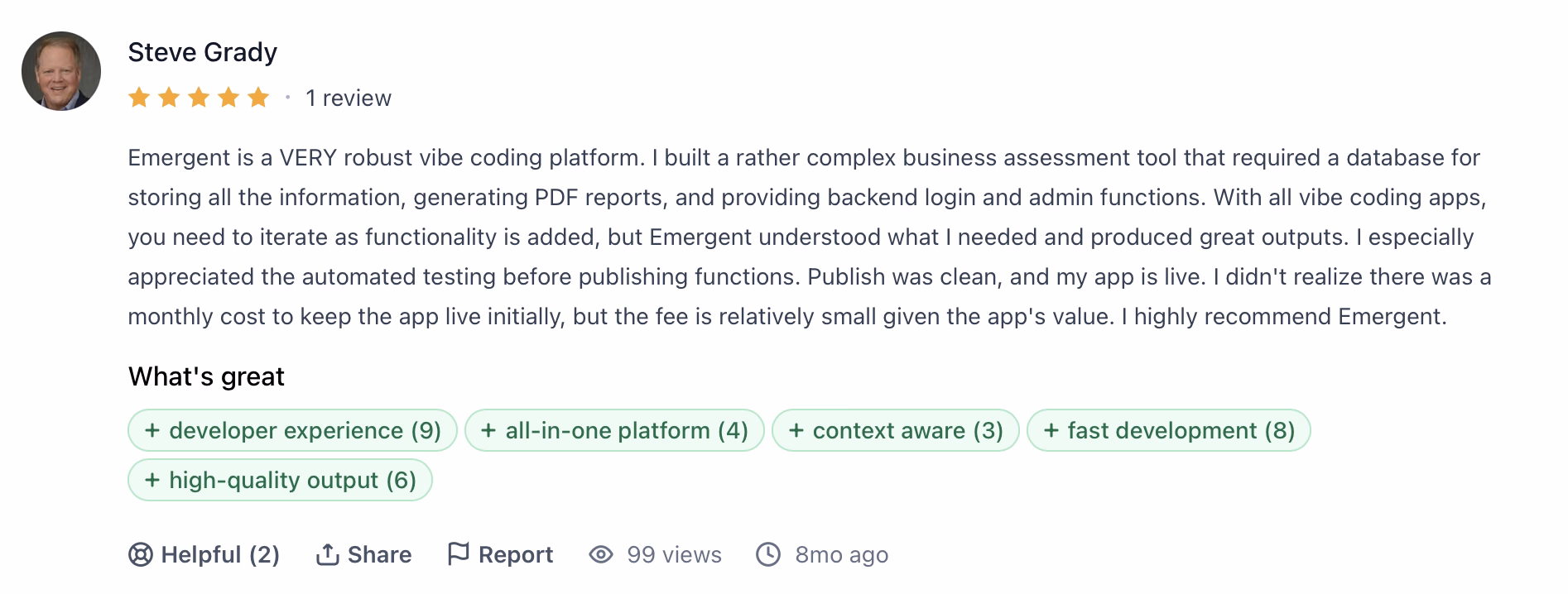emergent product hunt review pros 1