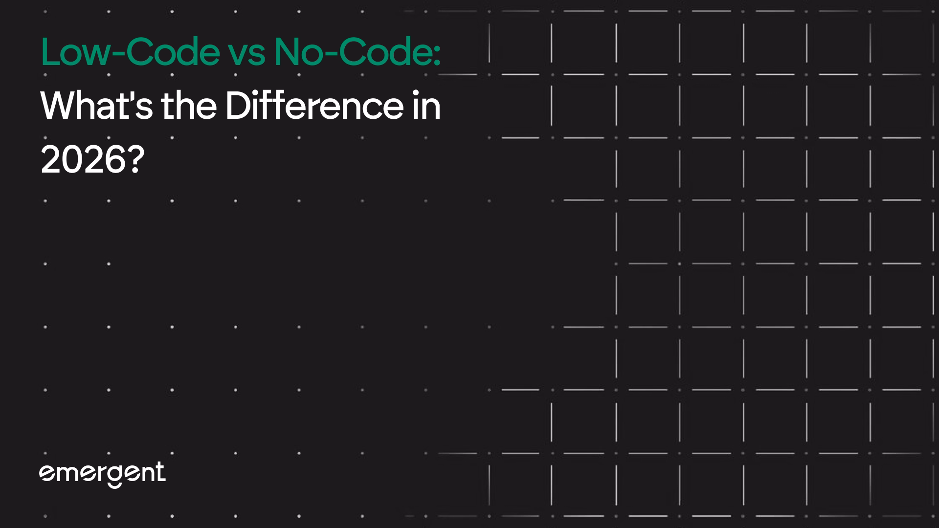 Low-Code vs No-Code