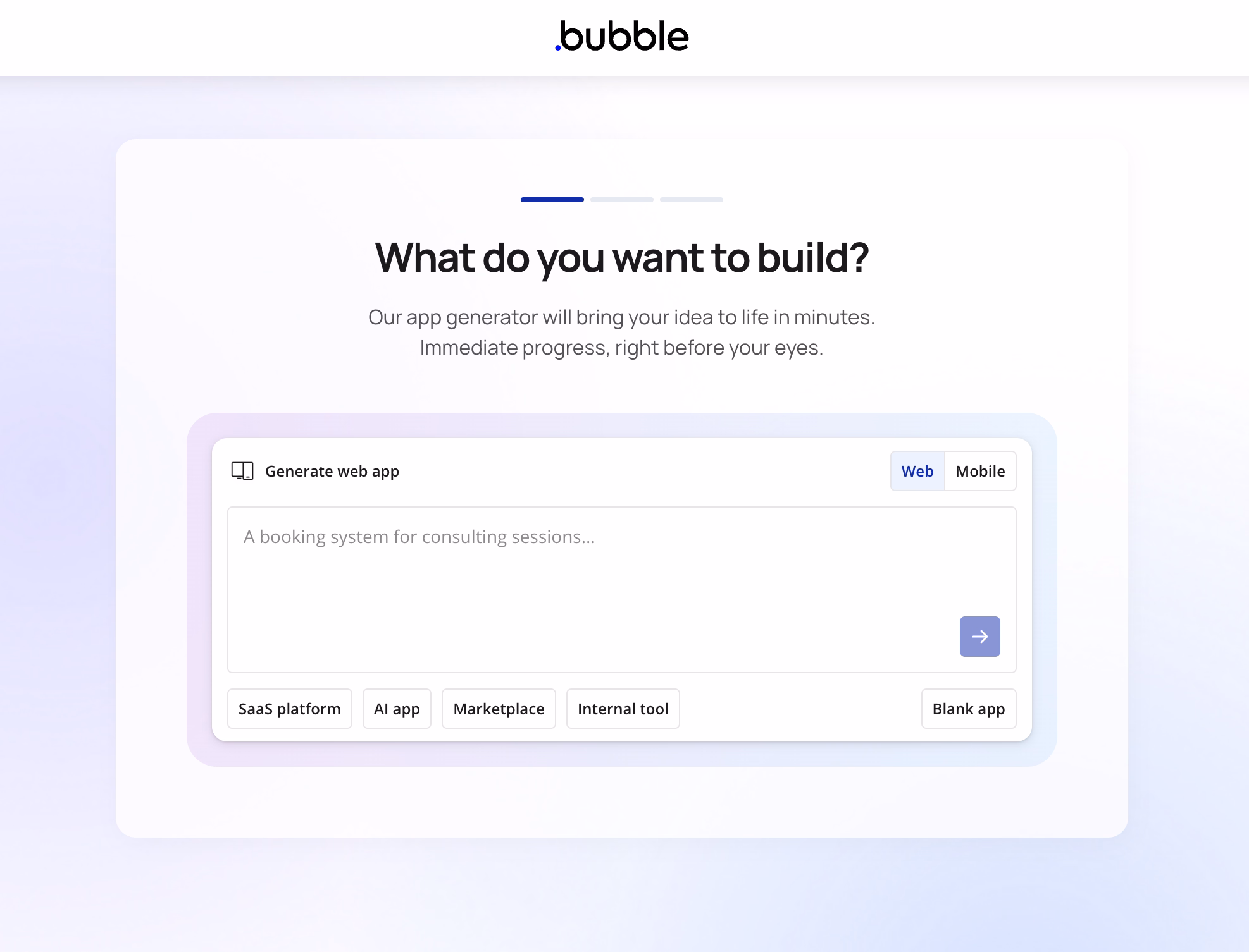 No-Code AI Platform - Bubble
