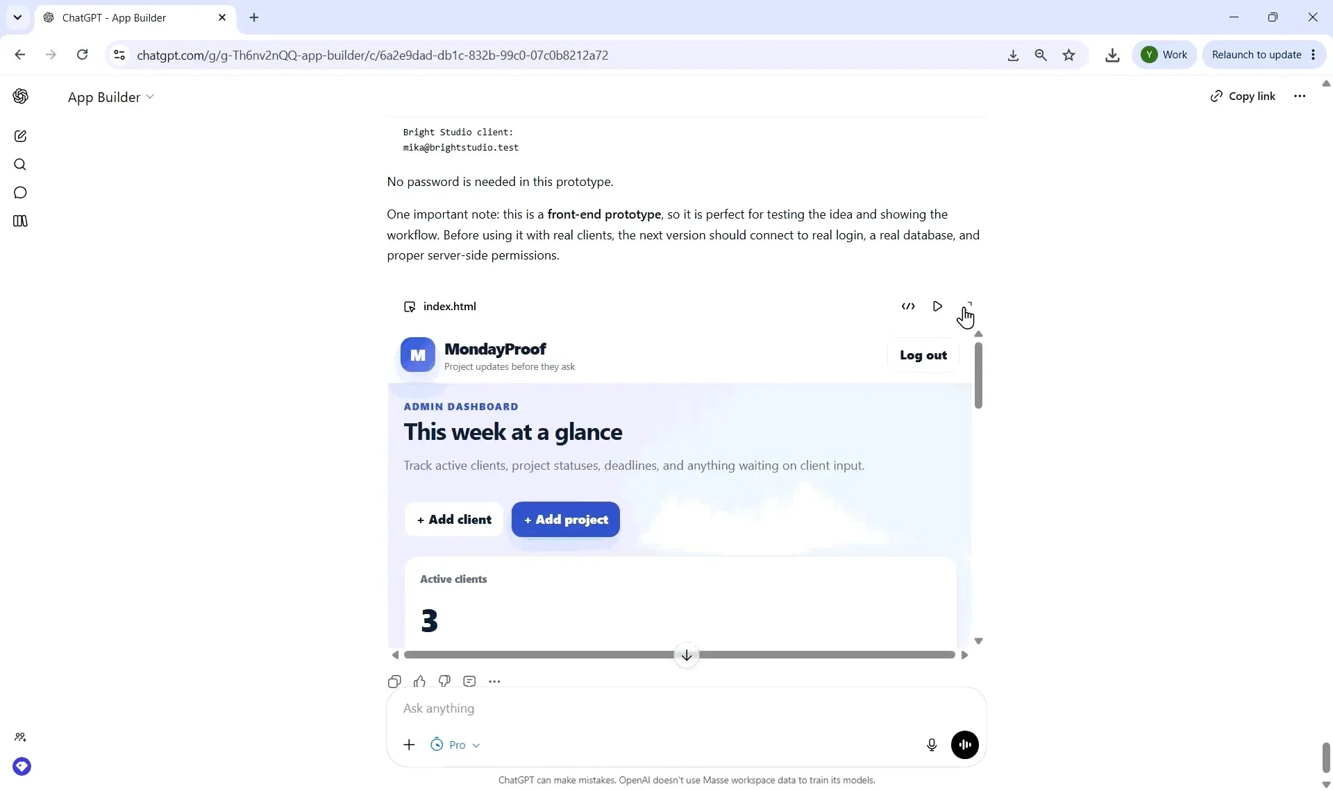 test before you build the next feature