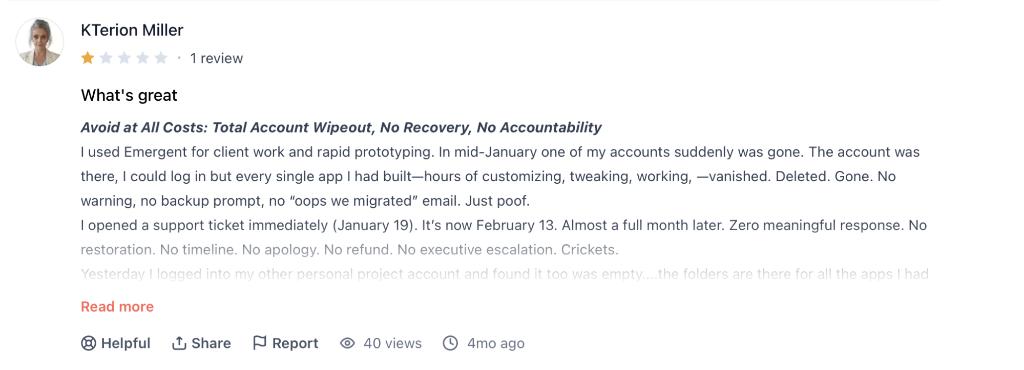 emergent review by miller