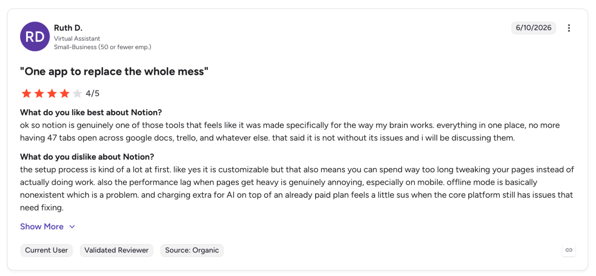 notion review ruthu