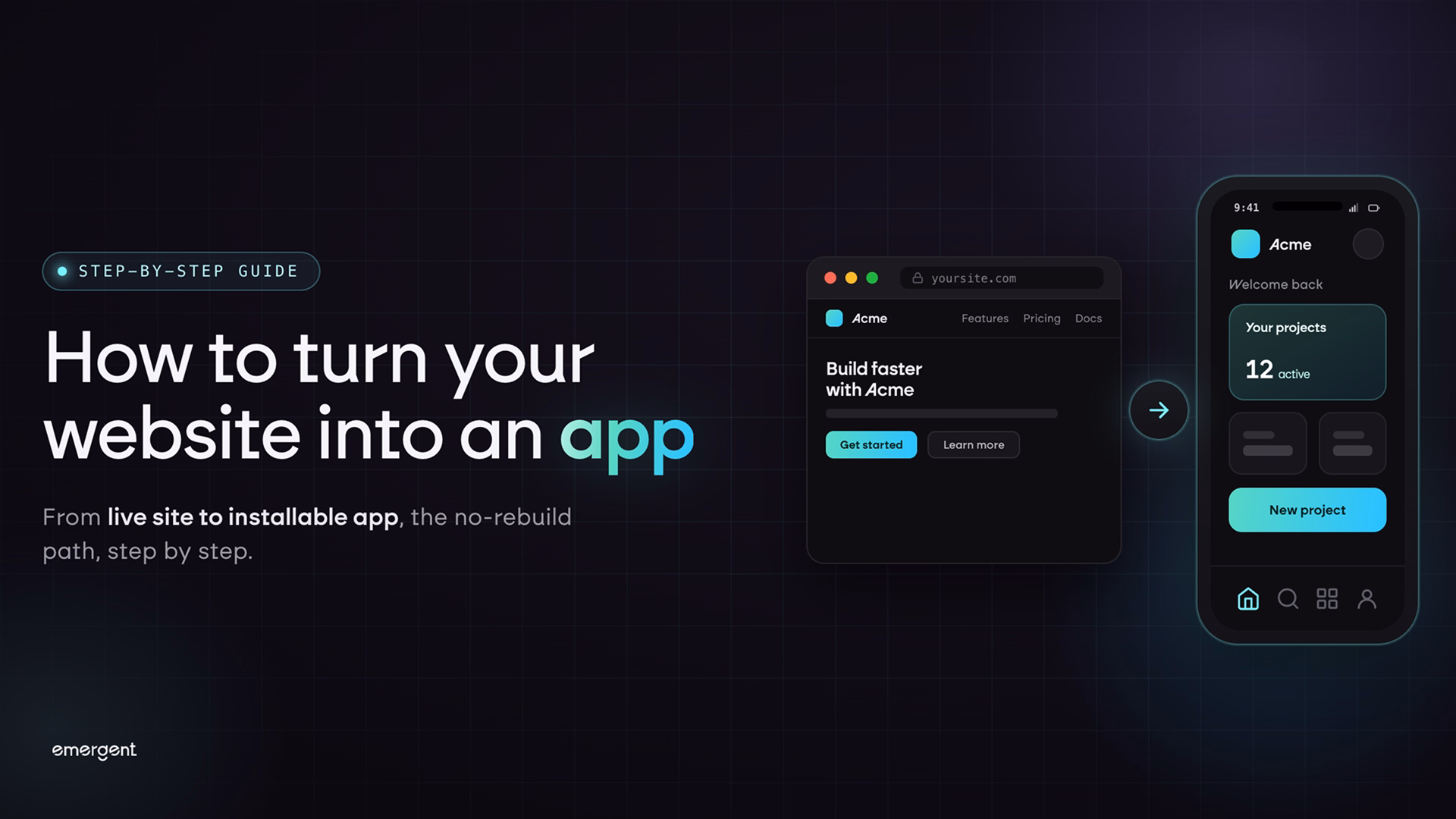 how to turn your website into an app