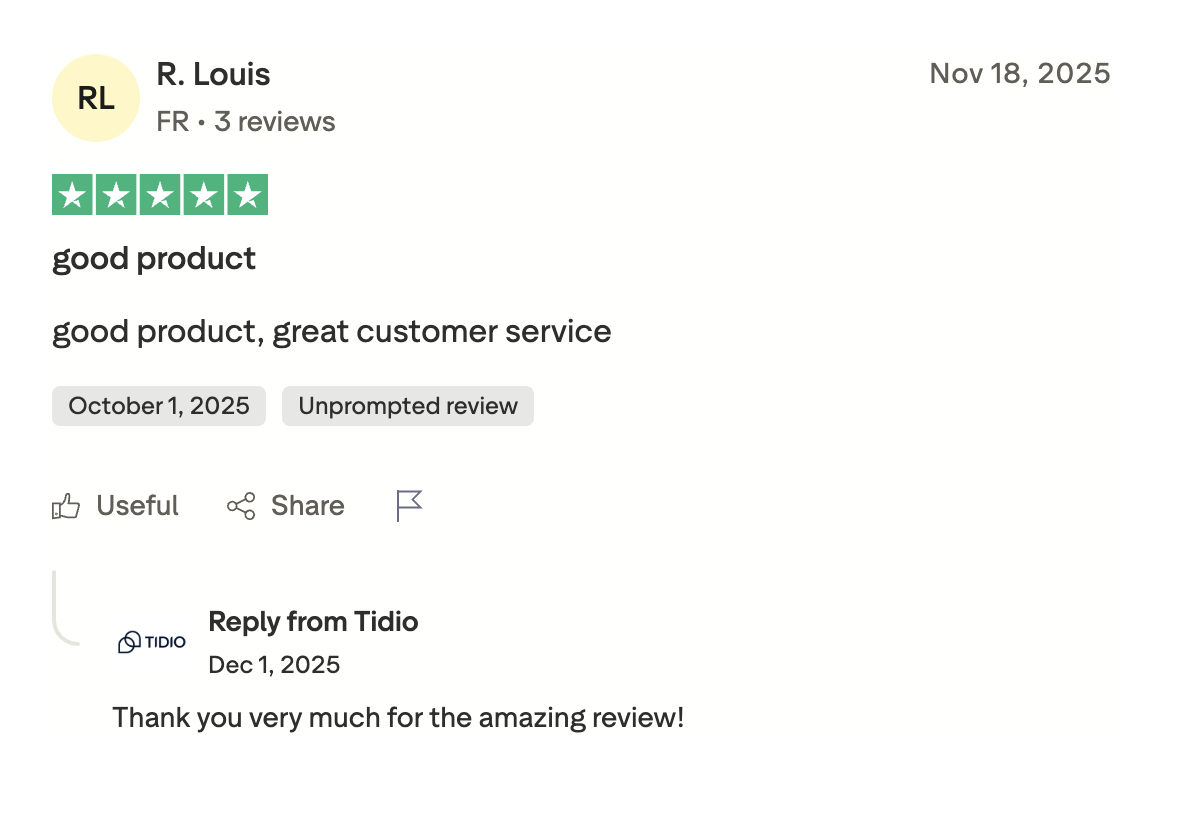tidio what users say