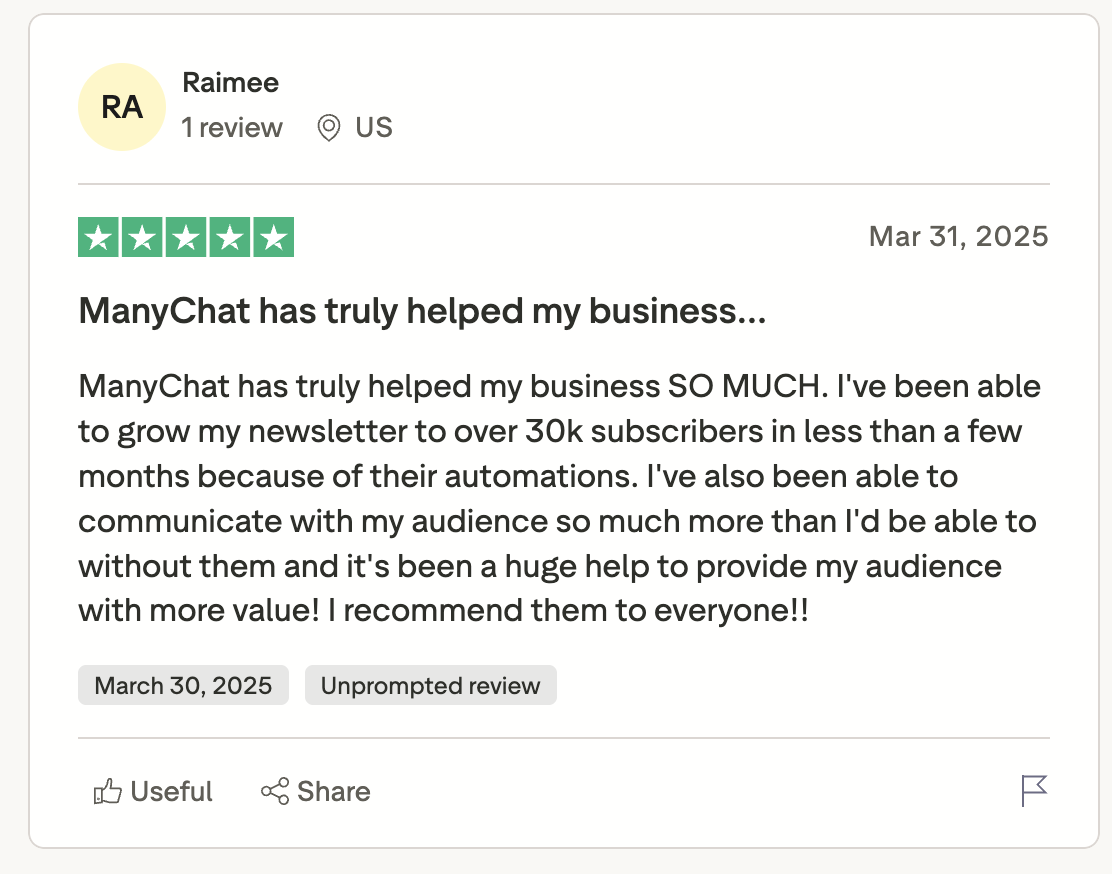 manychat what users say