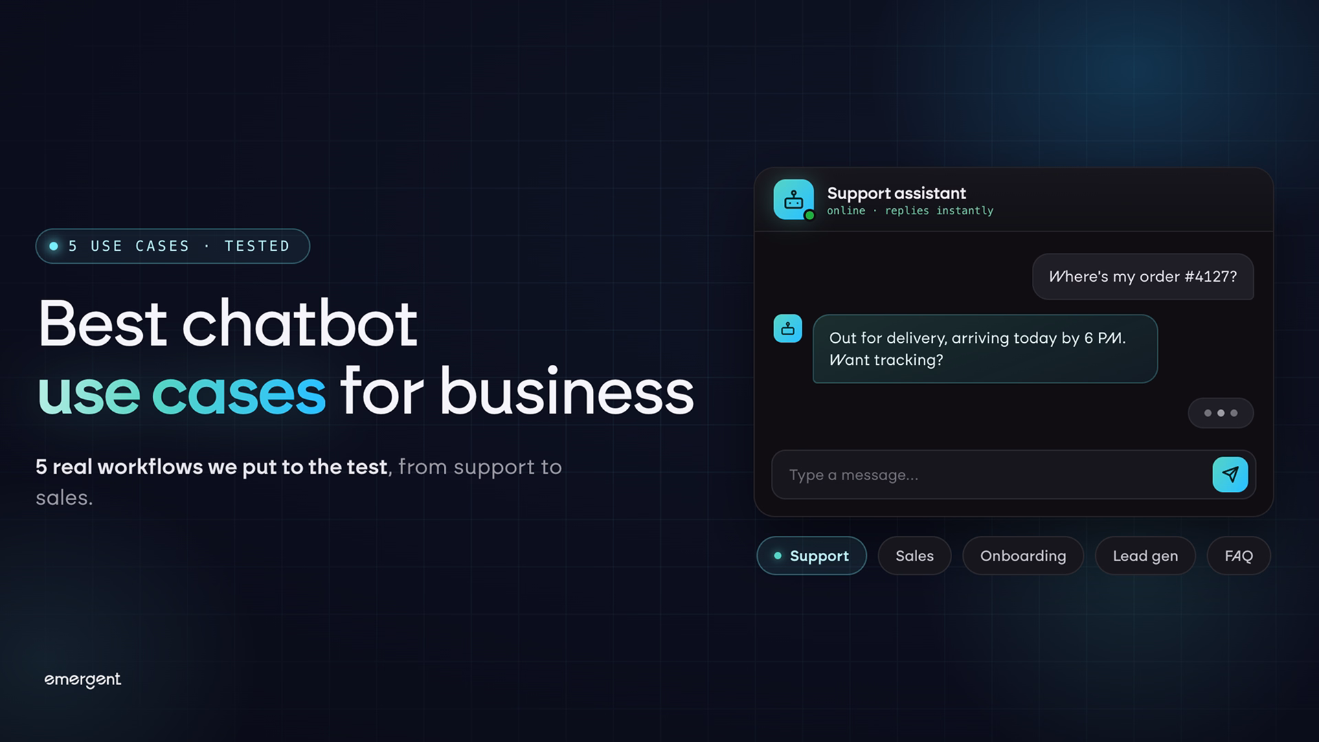 best chatbot use cases