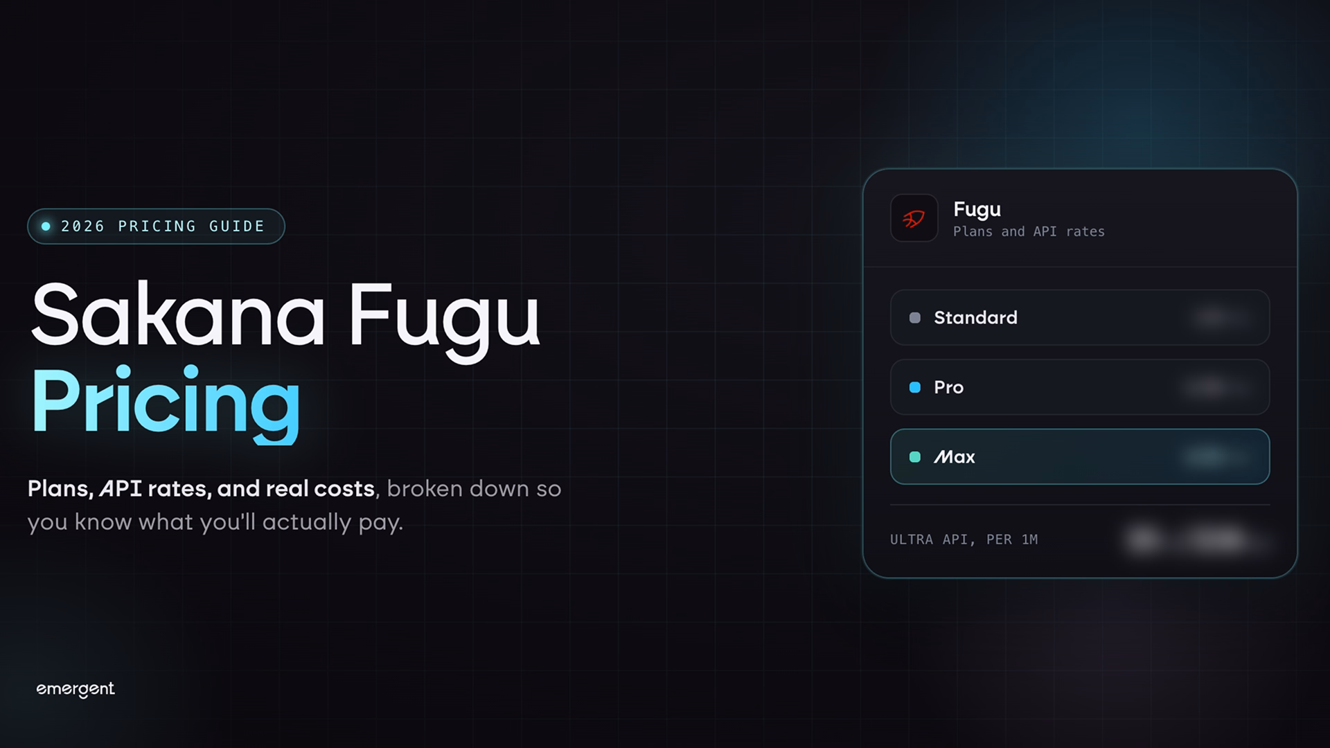 sakana fugu pricing