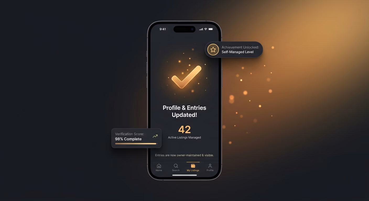Entries Owners Keep Up-to-date On Their Own