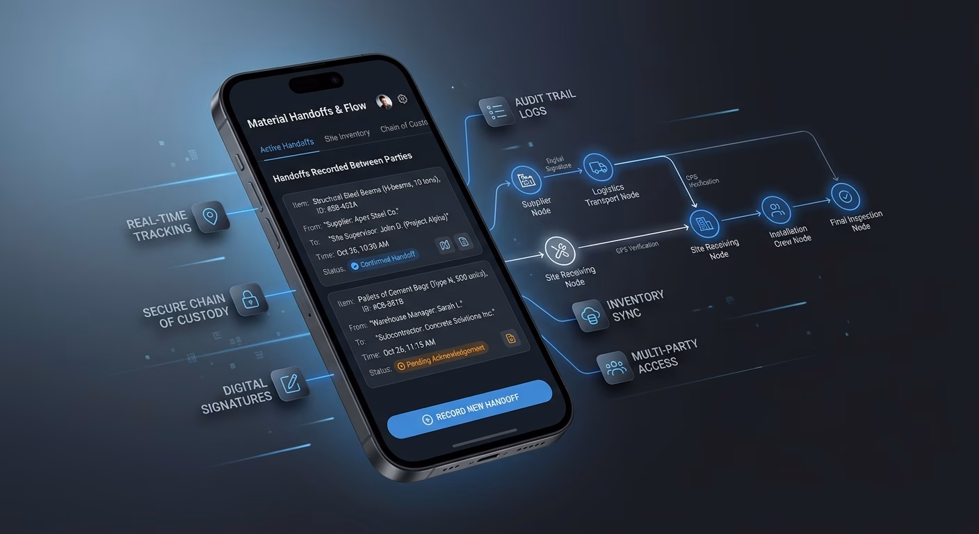 Handoffs Recorded Between Each Party