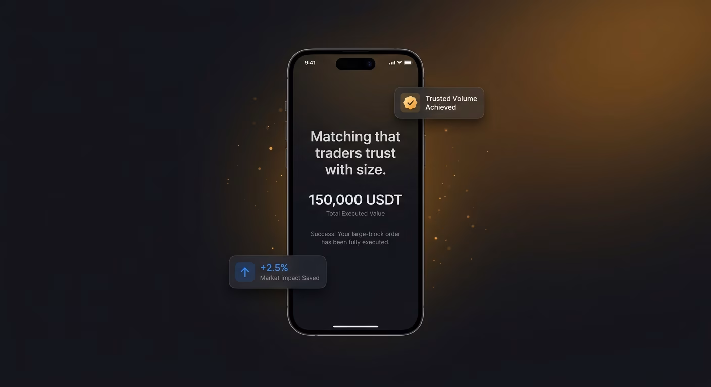 Matching That Traders Trust With Size