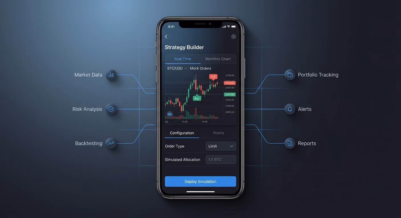Mock Orders Placed On Real Charts