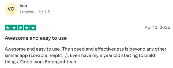 emergent user review von