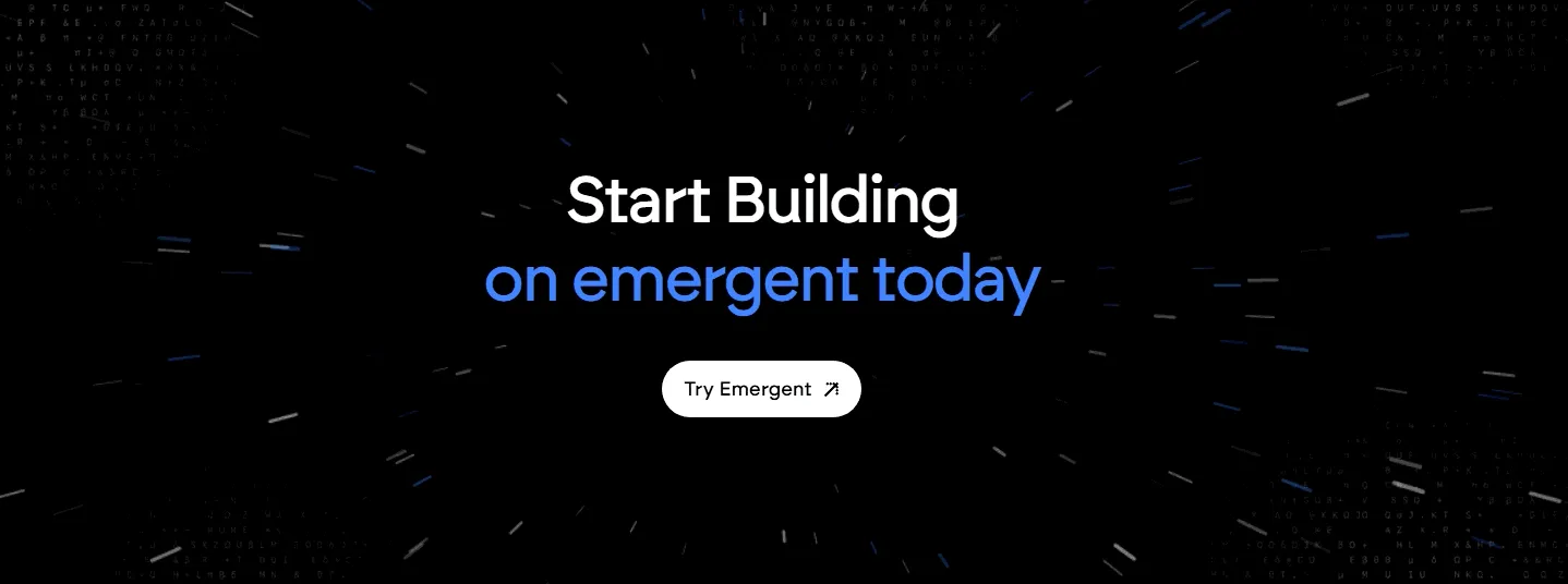 start building on emergent today