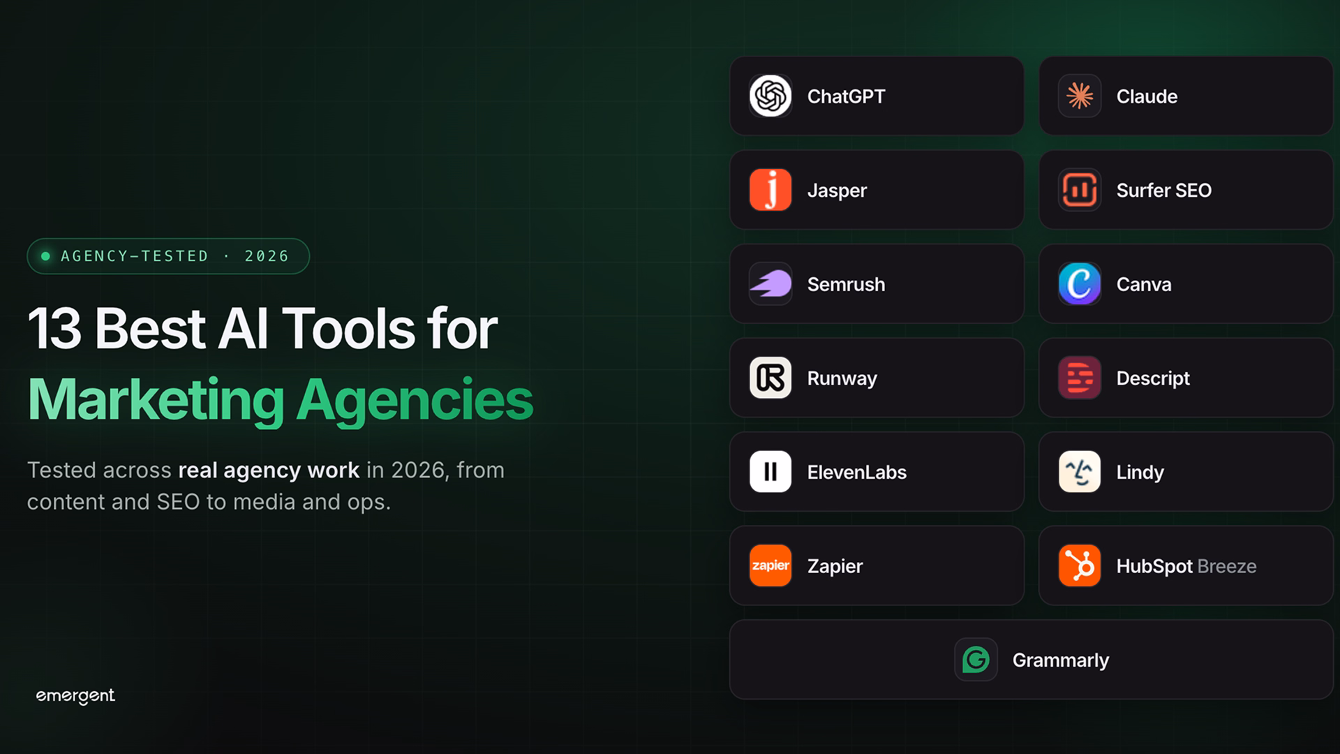 best ai tools for marketing agencies