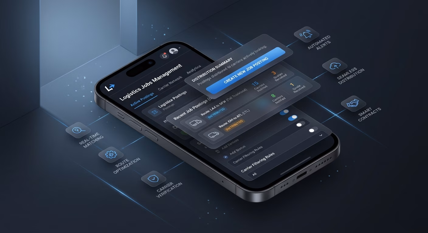 Postings Distributed To Carriers Actively Looking