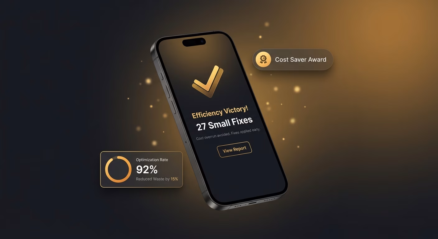 Cost Trouble Caught While Fixes Stay Small