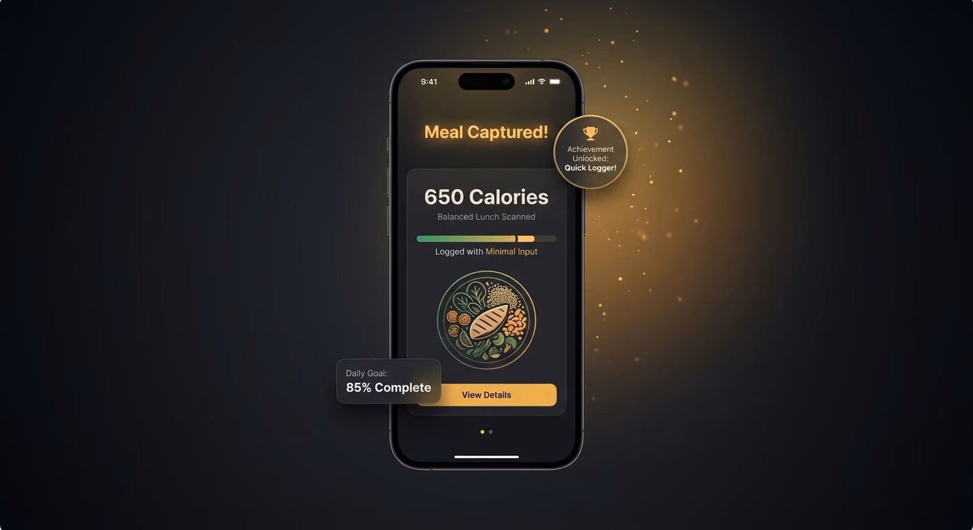 A Full Meal Captured With Minimal Input