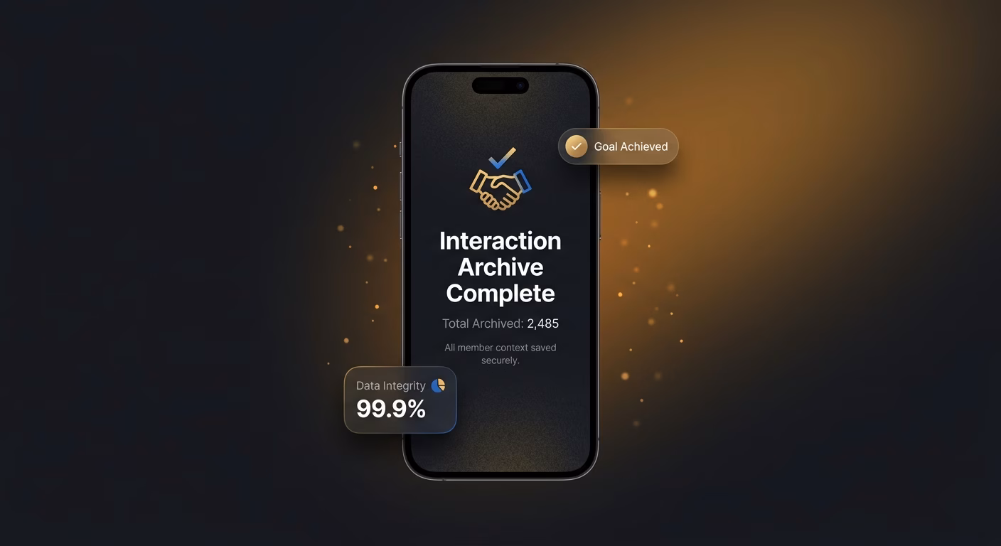 Every Interaction Archived With Full Member Context