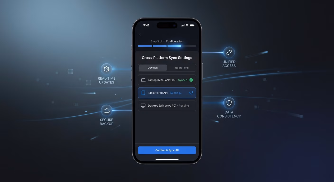 Data Synced Across Every Device Instantly