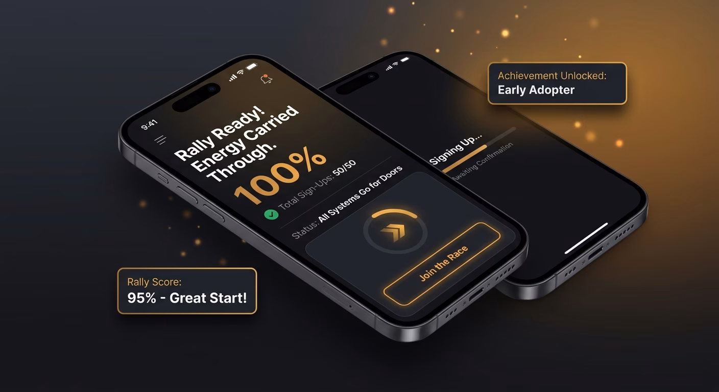 Signup Energy Carried Through To Doors