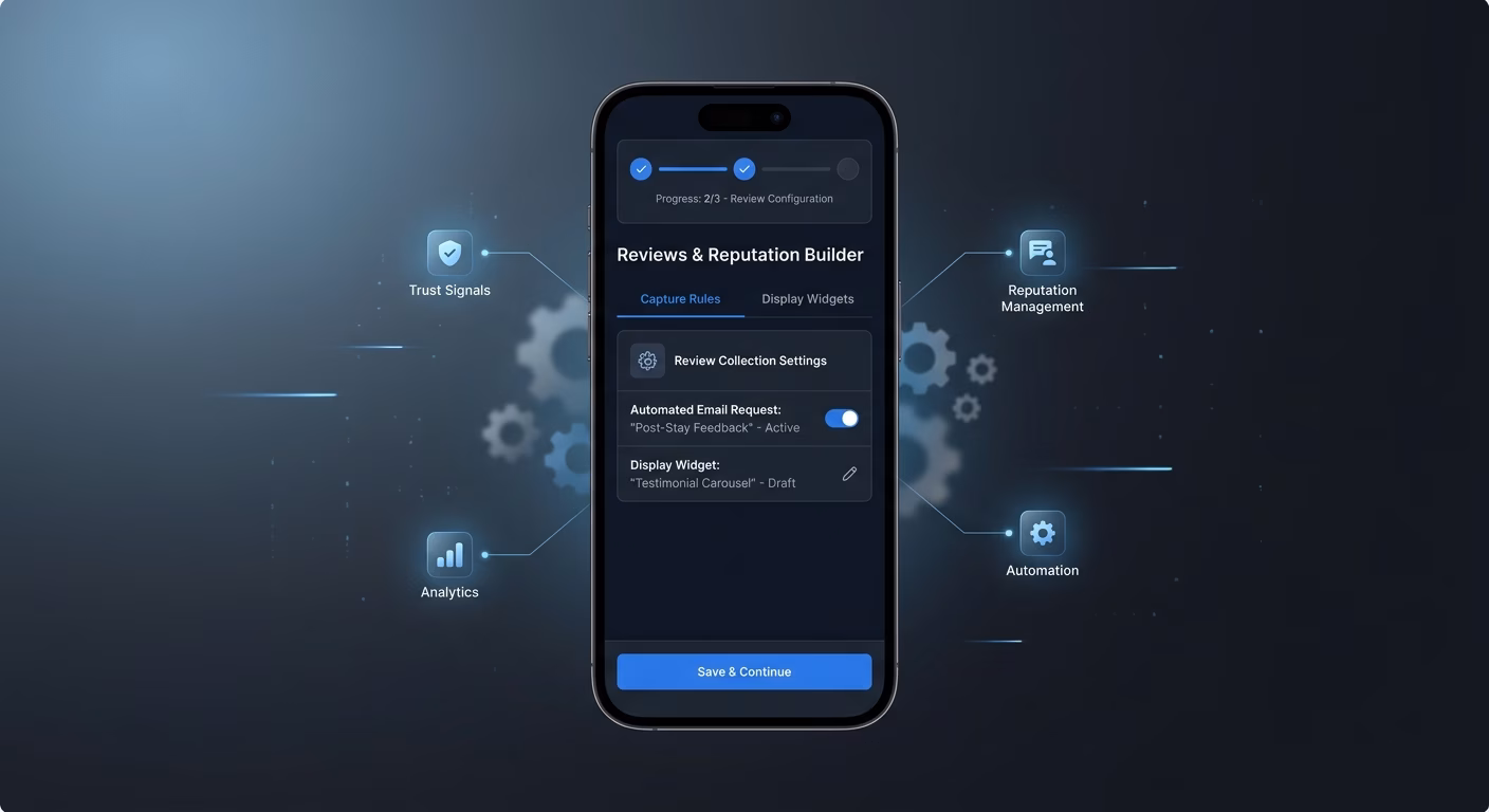 Reviews Captured And Displayed To Build Reputation