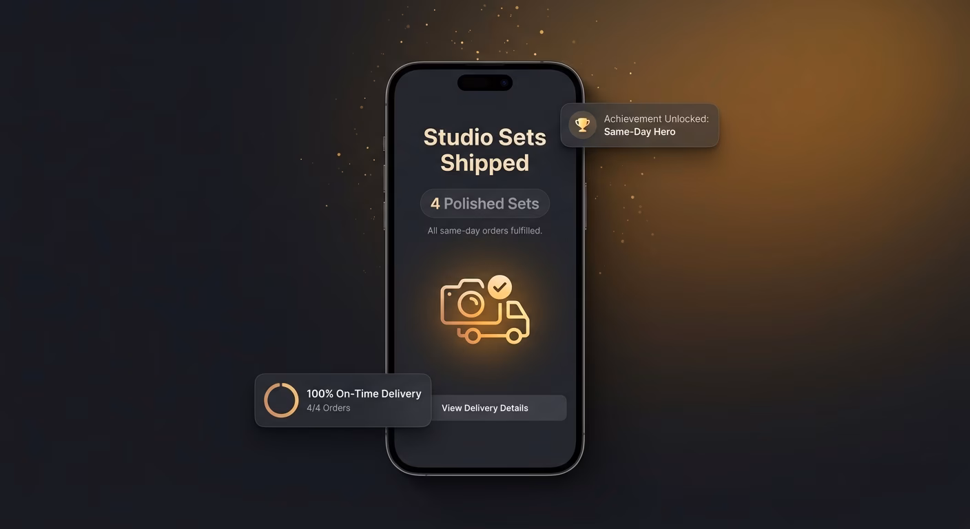 Studios Ship Polished Sets Same-day