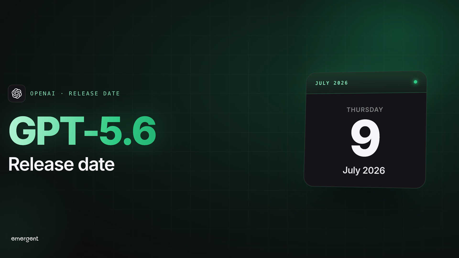 gpt 5.6 release date
