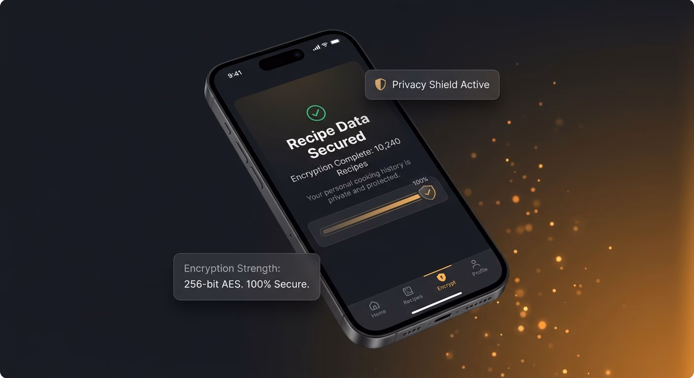 Encryption Keeps Personal Cooking Data Private