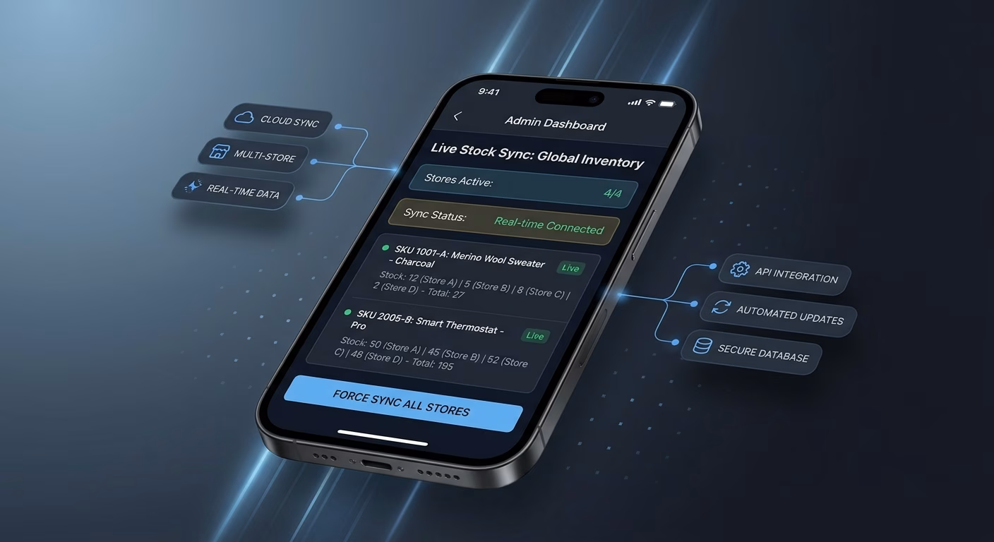 Stock Levels Sync Between All Stores Live