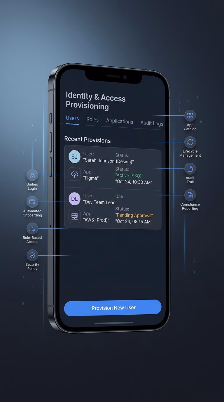 Users Provision Through A Single Identity Flow
