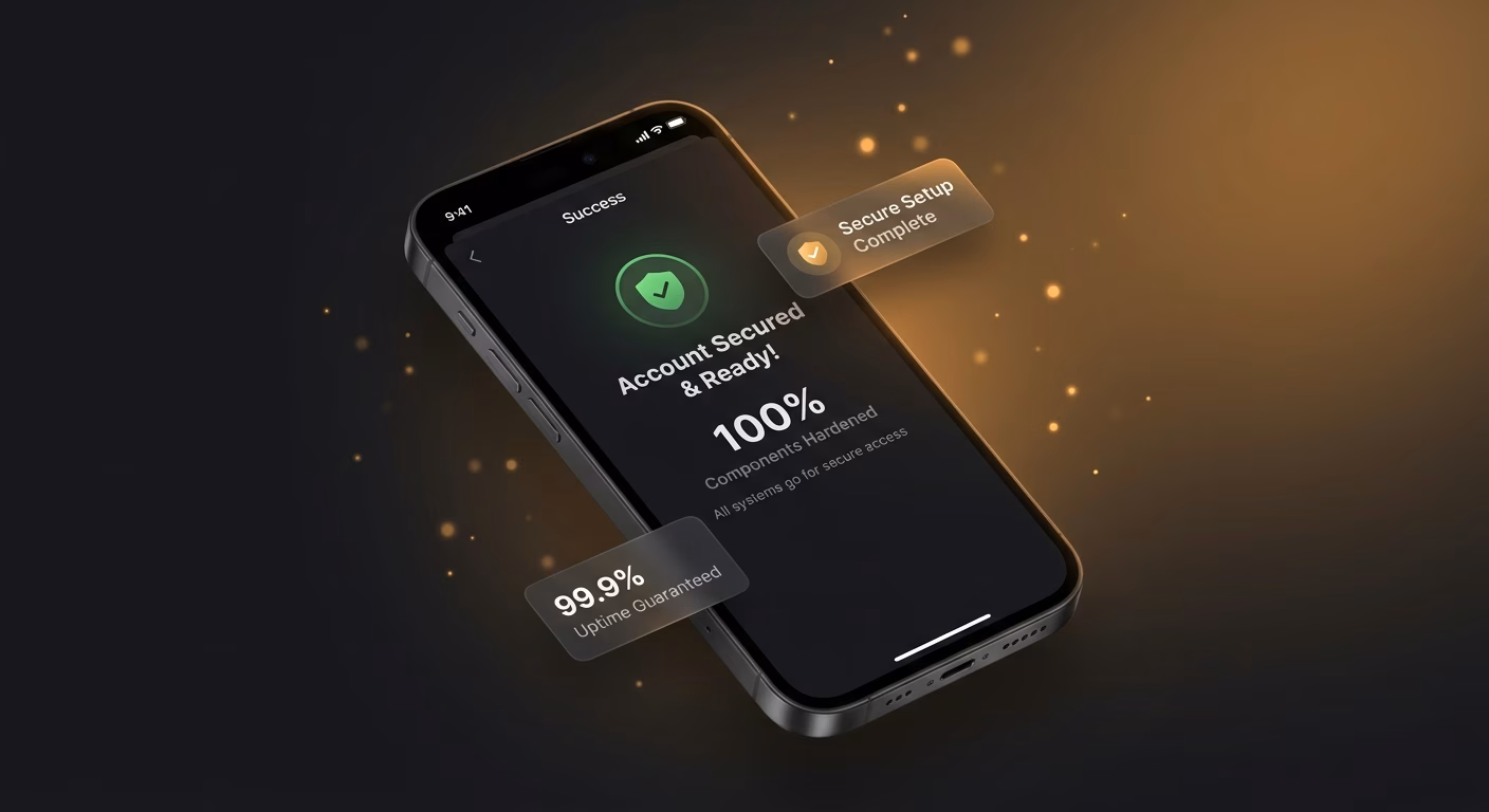 Signup And Login Run Through Hardened Components