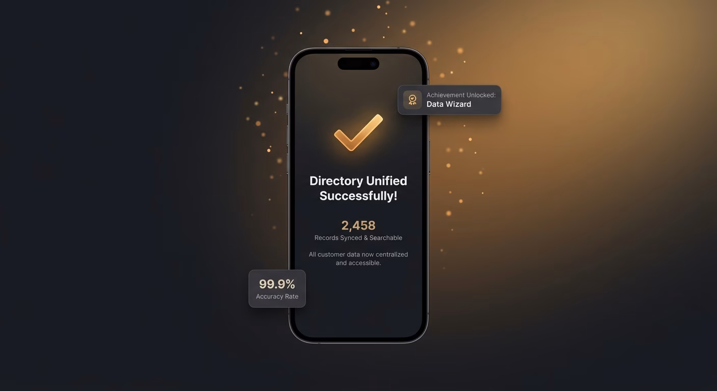 Customer Records Unify Into One Searchable Directory