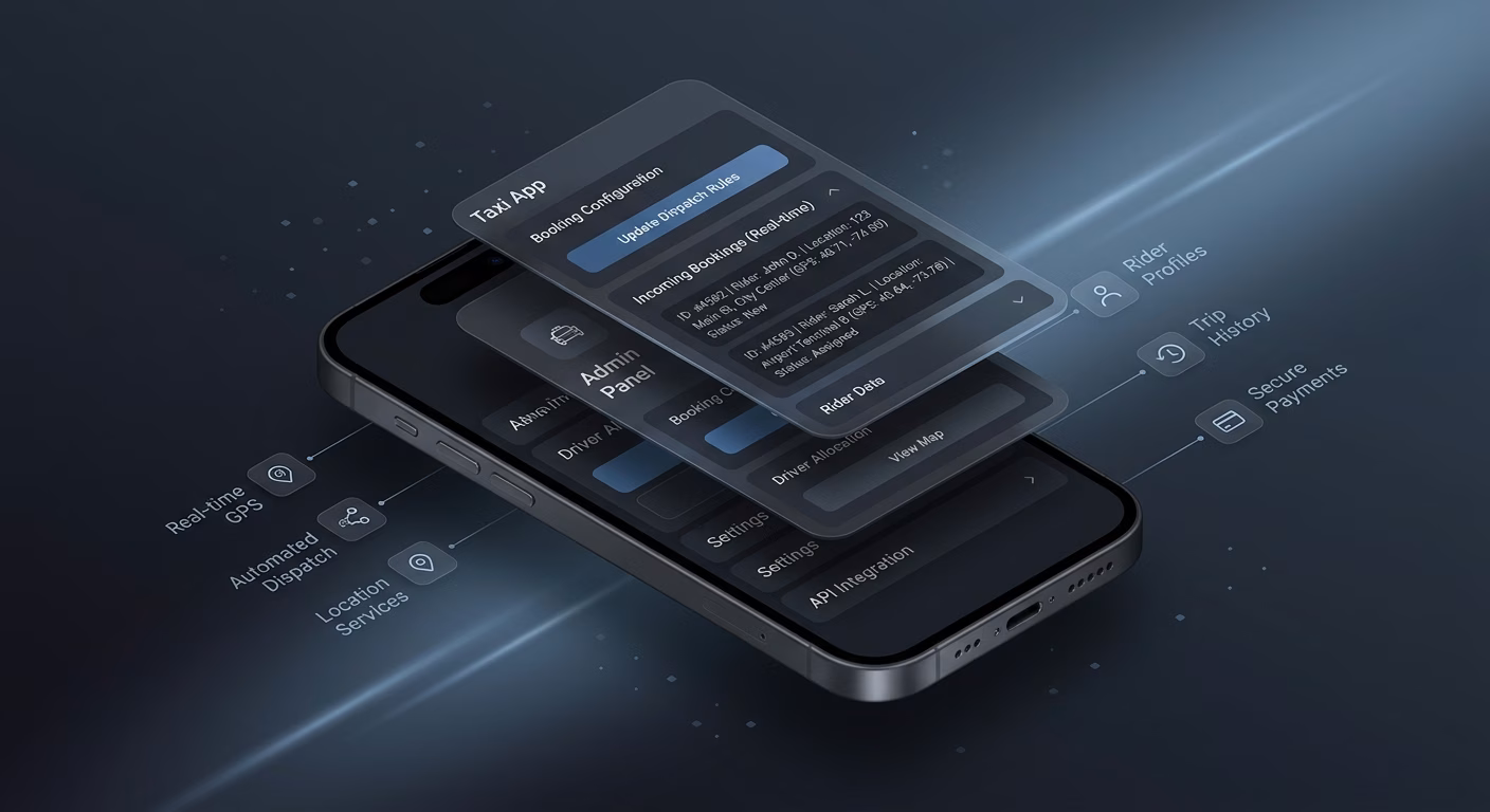 In-app Bookings Arrive With Rider Location Attached