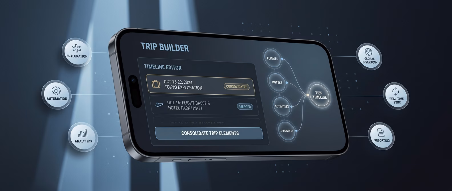 Bookings Consolidate Into One Trip Timeline