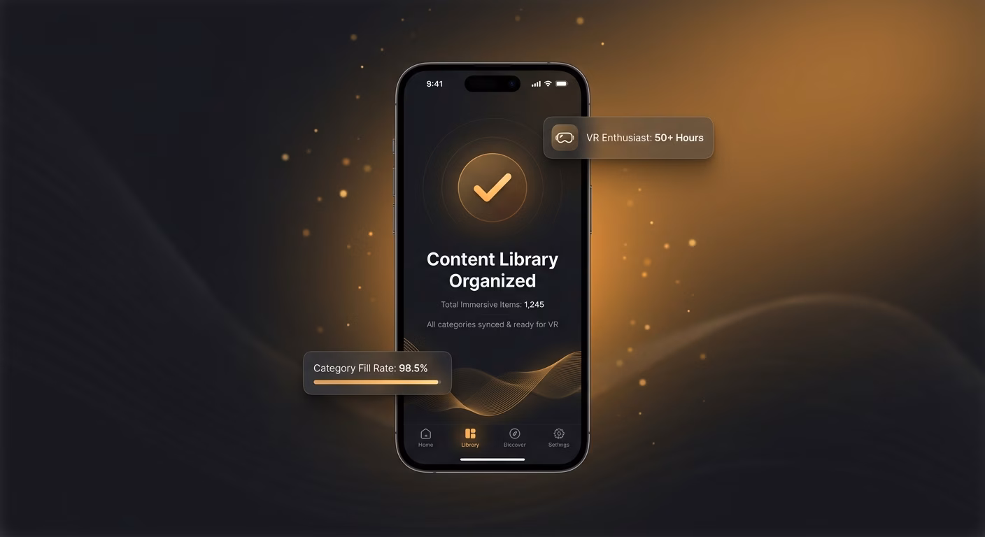 Experience Library Organizes Immersive Content By Category