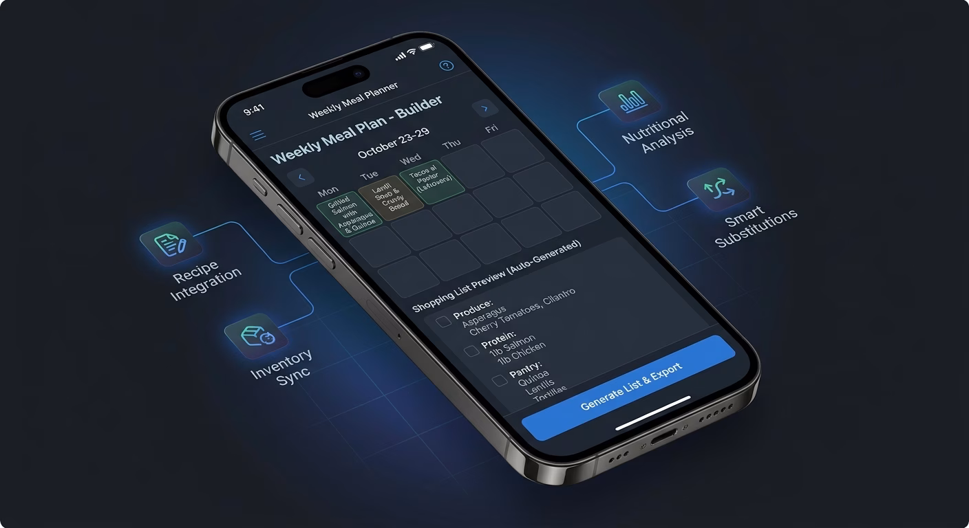 Shopping List Assembles Itself From The Menu